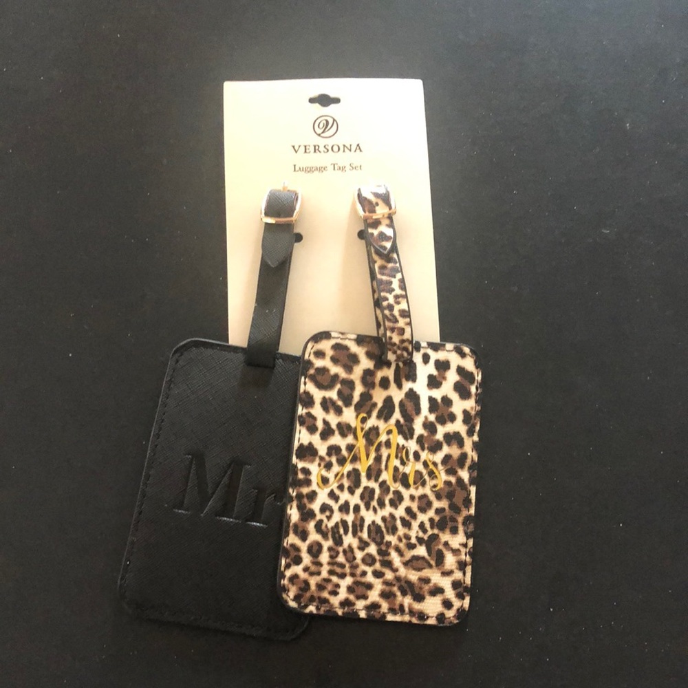 NEW Mr. & Mrs. luggage tags